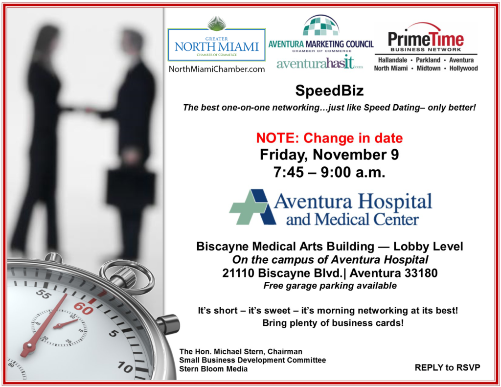 SpeedBiz - Nov 9, 2018 - North Miami Chamber of Commerce